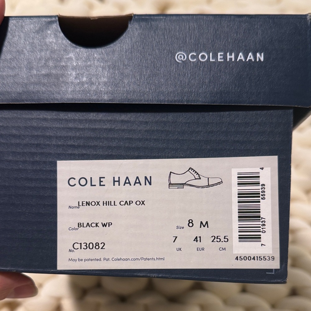 Cole Haan Lenox Hill Cap Ox in Black